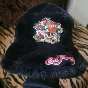 Ed Hardy Bucket Hat Plush New